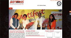 Desktop Screenshot of anitoonsindia.com